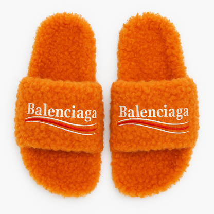 Furry Slide Sandal